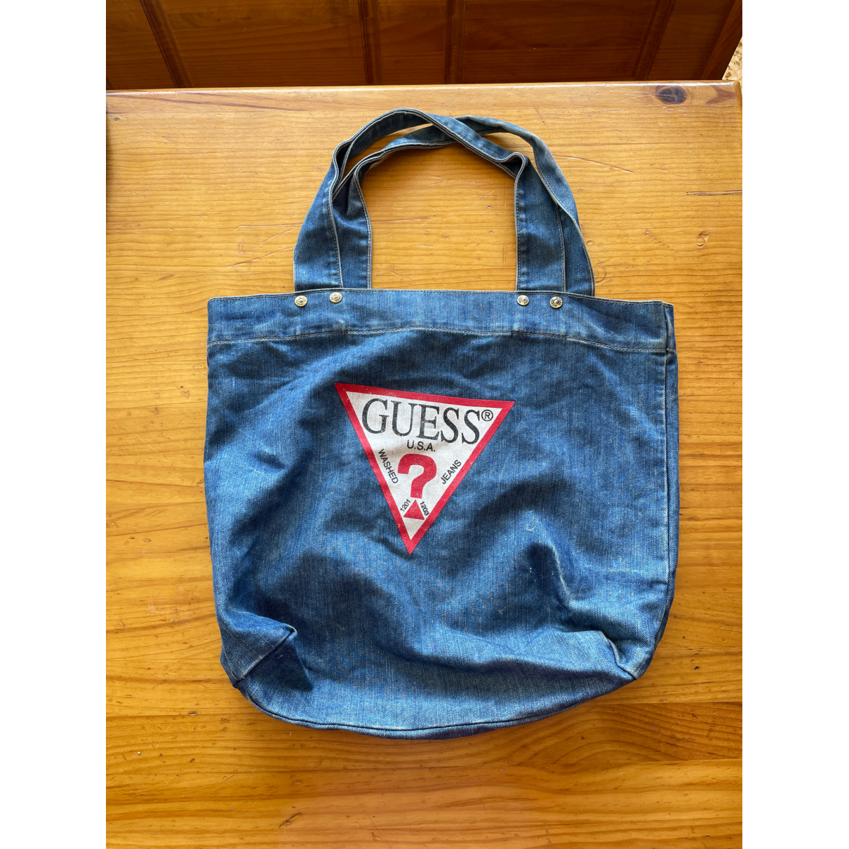 Tote GUESS Blue in Denim - Jeans - 22429034